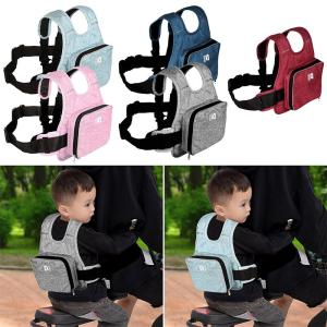 Motorcycle Safety Belt for Kids Breathable Adjustable Toddler Safety Harnesses with Storage Bag Fits 2-10 Years Old