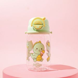 Little Dimple Flip-It Kids Water Bottle With Strap / Botol Minum Anak Dengan Tali Panjang