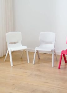 LZD  Extra Thick Band Backrest Children Plastic Chair Kindergarten Home Non-Slip Small Stool Desk Seat Spare Small Stool