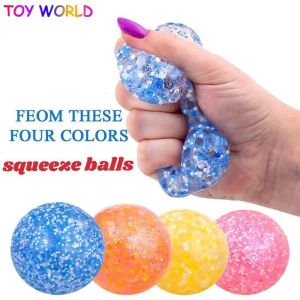 Fidget Ball Bead Stress Squeezable Hand Exercise Balls Relief Anti Stress Pop It Fidget Toy For Fun Release Pressure Pinball Grape Ball for kids 2 – 6 years sale