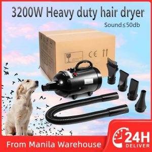 BABEDUO Heavy Duty Professional Dog Pet Hair Dryer Blower Pet Dog Grooming Dryer Blower with Adjustable Temperature High Velocity Dryer for Dogs
