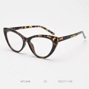 Kacamata Leopard Cat Eye Anti Radiasi Anti Sinar Biru Kacamata Lensa Normal Wanita Pria