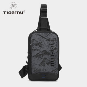 Tigernu 8189 Fashion Mens Chest Bag 9.7inch Tablet Cool Style Shoulder Bag Mini Casual Sling Bags Travel Crossing Pack Teenager