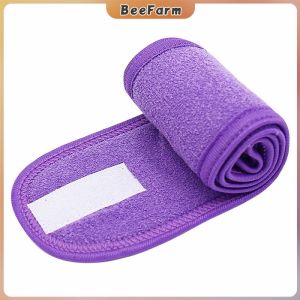 B.F. Womens Adjustable Elastic Headband Velcro Facial Wash Headband Thick And Long Cloth