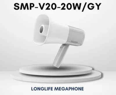 Supremo SMP-V20-20W Durable Handheld Megaphone with Bluetooth & SD Card Playback Longlife Battery 20W 1200mAh