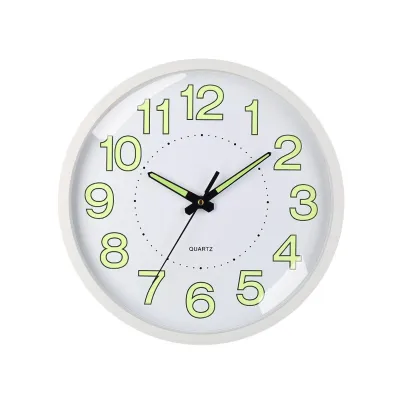 Đồng Hồ Treo Tường 12 Inch 30cm Phát Sáng Trong Bóng Tối Kim Loại Chống Ồn Đồng Hồ Quartz Đơn Giản Phong Cách Sáng Tạo Dùng Cho Phòng Ngủ Và Phòng Khách Thiết Kế Hiện Đại Dễ Đọc Giờ