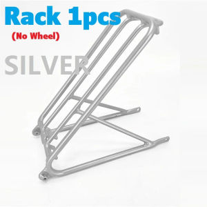 Bicycle Luggage Carrier For Brompton Folding Bike Rear Racks Aluminum Alloy Standard Cargo Rack Easywheel