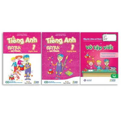 Sách - Dtpbooks - Tiếng Anh 1 Extra and Friends - Trọn bộ (sách học sinh sách bài tập vở tập viết)