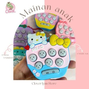 MINI WHACK A MOLE ELEKTRIK pencetan elektronik mirip pop it fast push