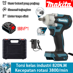 MAKlTA Impact Wrench 588V/1090V Brushless Impact Tool high torsi Brushless impact Impact Baterai Brushless 1090V Electric Impact Wrench Spanner Sets