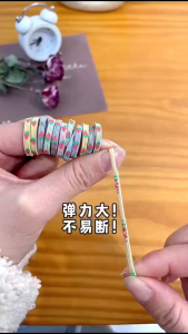 Set 90 Getah Rambut Korea Elastik Tinggi Tidak Menyakitkan Aksesori Kepala Kanak Kanak Perempuan Comel 90Pcs Korean High Elasticity Rubber Bands Little Girl Hair Ring Hair Jewelry Accessories 1套90条韩国高弹力不伤发橡皮筋可爱小女孩头饰 H154