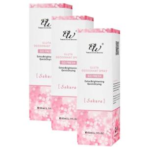"MERRY SHOP" Gluta Deodoant Spray Extra Brightening Quick Drying