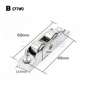 INS รอกล้อเลื่อนประตู 88/77 ทองแดง สําหรับประตู หน้าต่างบานเลื่อน อุปกรณ์เสริมล้อประตูบานเลื่อน Doors Pulley