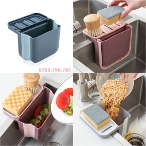 Giỏ Lọc Rác Gấp Gọn Gắn Bồn Rửa Chén