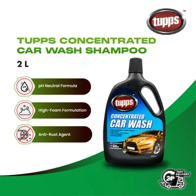 Tupps Concentrated Car Wash Shampoo (2L) | pH Neutral High Foam Anti-Rust Free Car Perfume with 2L Purchase