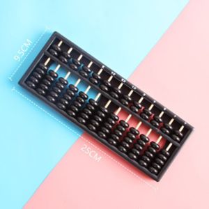 MINIMALUX Wooden Wooden Abacus 13 Digits Multicolor Calculation Rack Montessori Square Counting Abacus Kids