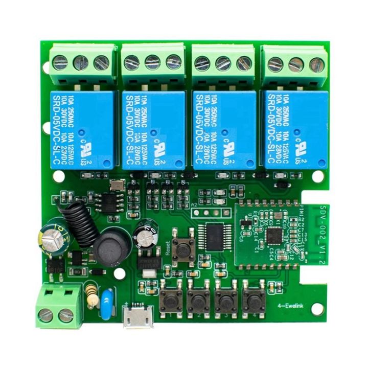 Smart Switch AC 85-250V Smart Switch 4 Channels Wifi Switch Relay ...