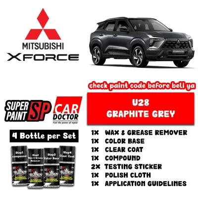 Mitsubishi XForce 🚗✨ Original Touch Up Paint Combo Set for DIY Scratch Removal Brush-Type Calar Kereta Repair Aikka