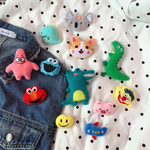 Huy Hiệu - Ghim Cài Áo Cài Túi Hình Thú Bông Phong Cách Hàn Quốc / Trâm Cài Áo Hình Gấu Bông Dễ Thương