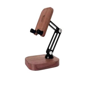 btnx Desktop stand universal foldable phone stand - Black walnut and aluminum alloy 9Y3K6