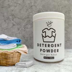 Toples Jar 1000 gr Laundry Organizer Aesthetic Free Label