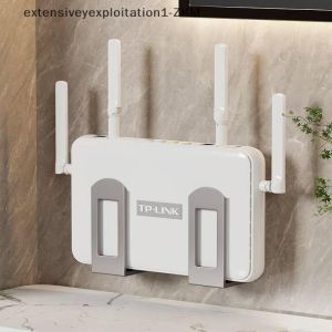 2pcs/set Router Rack Storage Box Wall Shelf Set Top Box Wall Mounted Hook Fixer WiFi Storage Rack Support Bracket