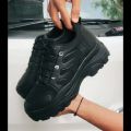 50 an Store - Sepatu Wanita Sneakers Hitam & Putih Letter A B C Terlarisss. 