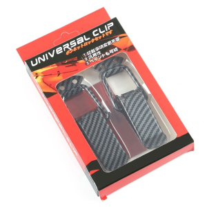 XYKJ 2PCS Klip Bumper Mobil Carbon Clip Bumper Ukuran Kecil Klip Bumper Racing Universal Exterior Accessories