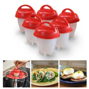 1 Nồi Hơi Trứng Silicon Chống Dính Eggies Cup Pod Chèn Egglettes Trứng Nồi Nấu Ăn Container Khuôn Khuôn -Trứng Luộc Cứng Luộc Mà Không Cần Vỏ