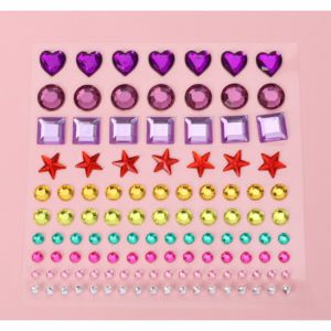 Stiker PERMATA / Hiasan Sticker Timbul DIY / Stiker DIY Timbul Motif PERMATA Perhiasan / Dekorasi Sticker Diamond Cantik