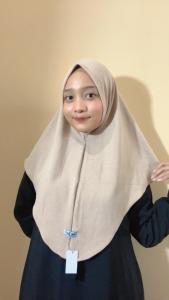 𝐃𝐕𝐂 - Jilbab Instan Bergo Snow Jersey Knit Hijab Bergo Instan malay Knit | Kerudung Muslim Wanita Instan Nyaman Lembut Halus