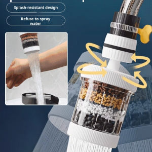 Faucet Water Filter Household Six Layer Kitchen Adult Use Magnetic Filtration/Anti-splash Filter Nozzle/Purifies Water Quality/Home Living