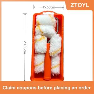 【ZTOYL】 8 chiếc Con Lăn Sơn nhỏ đặt vải mật độ cao 2 inch với khay sơn chắc chắn cho cạnh góc và sơn chi tiết