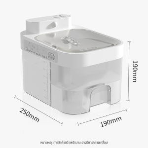 น้ำพุแมว น้ำพุน้องหมา น้ำพุสัตว์เลี้ยง กรองน้ำสำหรับสัตว์เลี้ยง แบบกลม สีใส น้ำพุแมวสัตว์เลี้ยงอัตโนมัติ มีให้เลือก5แบบ
