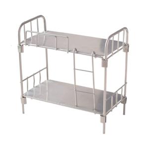 1/12 Scale Miniature Bunk Bed With Ladder For Dollhouses Decors Sturdy Space Saving Design