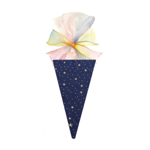 Bright Cotton Ice Cream Cone Bowknot Ornament Interactive Gift For Children Parties And Craft Projects