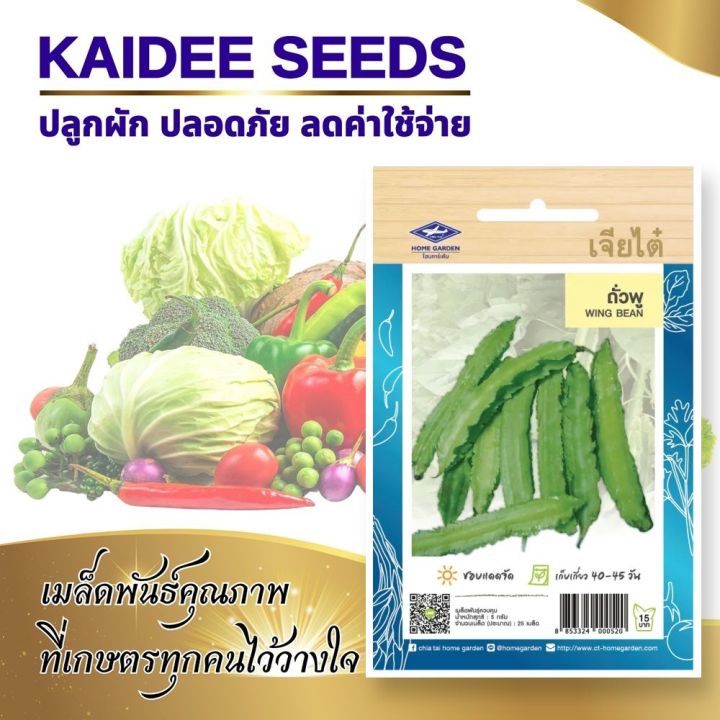 เมล็ดพันธุ์ถั่วพู ตราเจียไต๋ ติดฝักดก