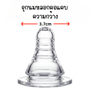พร้อมส่ง จุกนมคอกว้าง จุกนม มีขนาด XS/S/M/L/+รู/Yรู ไม่ดูดไม่ไหล เหมาะสำหรับขวดนมคอกว้าง จุกนม