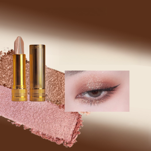 Gradient Dual Color Eyeshadow Stick Waterproof Glitter Highlight Glowing Eyeshadow Long-lasting Eye Makeup