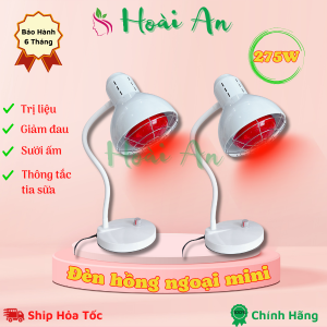 Đèn hồng ngoại tri liệu thông tắc tia sữa chân thấp | Đèn hồng ngoại để bàn 275W
