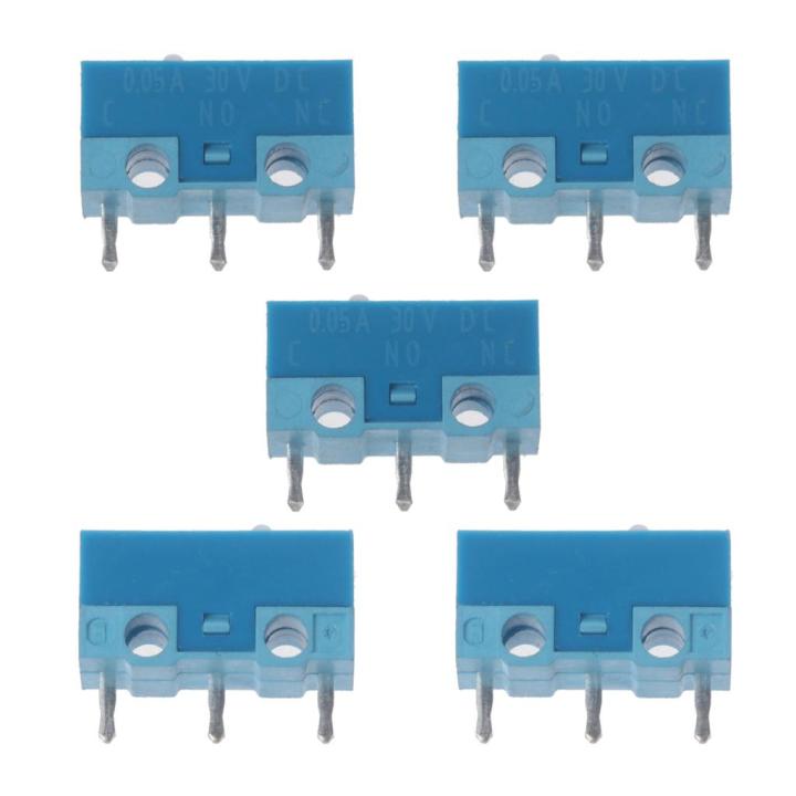 5Pcs Original HUANO White Dot Blue Shell 0.74N Mouse Micro Switch ...