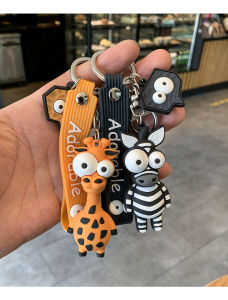 Móc khóa ngựa vằn mắt lòi - Móc khóa hươu cao cổ mắt lòi