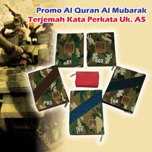 Mushaf Alquran Al Mubarak A5 (15x21) Army Elegan