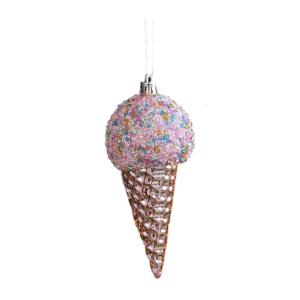 Glittering Holiday Tree Hanging Decoration Shatterproof Plastic Christmas Baubles Ornament For Indoor and Outdoor