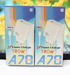 Charger HP FOR ITEL A70 Flash Charge 180W Quick Charge 3.0 Support Fast Charging