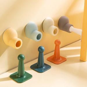 DFYER56 Funny Round Mute Punch-free Anti-shock Antibump Toe Shoe Home Decor Wall Protector Bumper Door Stopper Door Suction