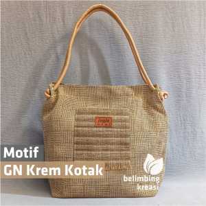 TAS TOTE BAG WANITA KAIN TEBAL RESLETING FURING TALI SUMBU Cocok untuk kuliah sekolah lapto ngantor kondangan piknik TSG TW