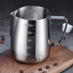 แก้วตีฟองนม 350 600 มล. เหยือกตีฟองนม ตีฟองนม ทําฟองนม ถ้วยปั๊มฟองนม แก้วพิชเชอร์ พิชเชอร์ Milk Pitcher  Thaikea