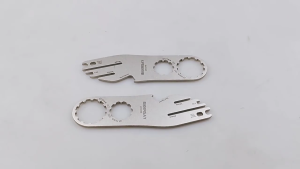 Bike Disc Brake Correct Tool with 3 Slot Depth (40mm 20mm 14G) and 2 Holes (28mm 21mm) for Mountain Road Bike