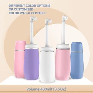 RGFV Large Capacity Portable Travel Bidet Bottle 400ml Reusable Handheld Cleaner Butt Cleaning Bottle Feminine Care Women Bidet Spray Pregnant